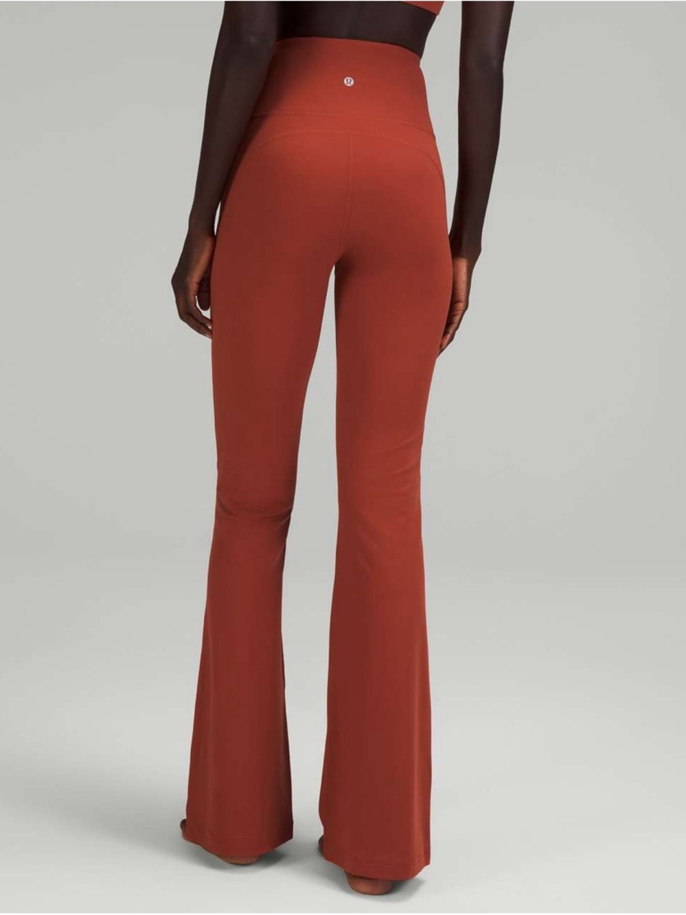 lululemon groove super high rise flared NULU size 8 color cayenne flared pants - Picture 7 of 7